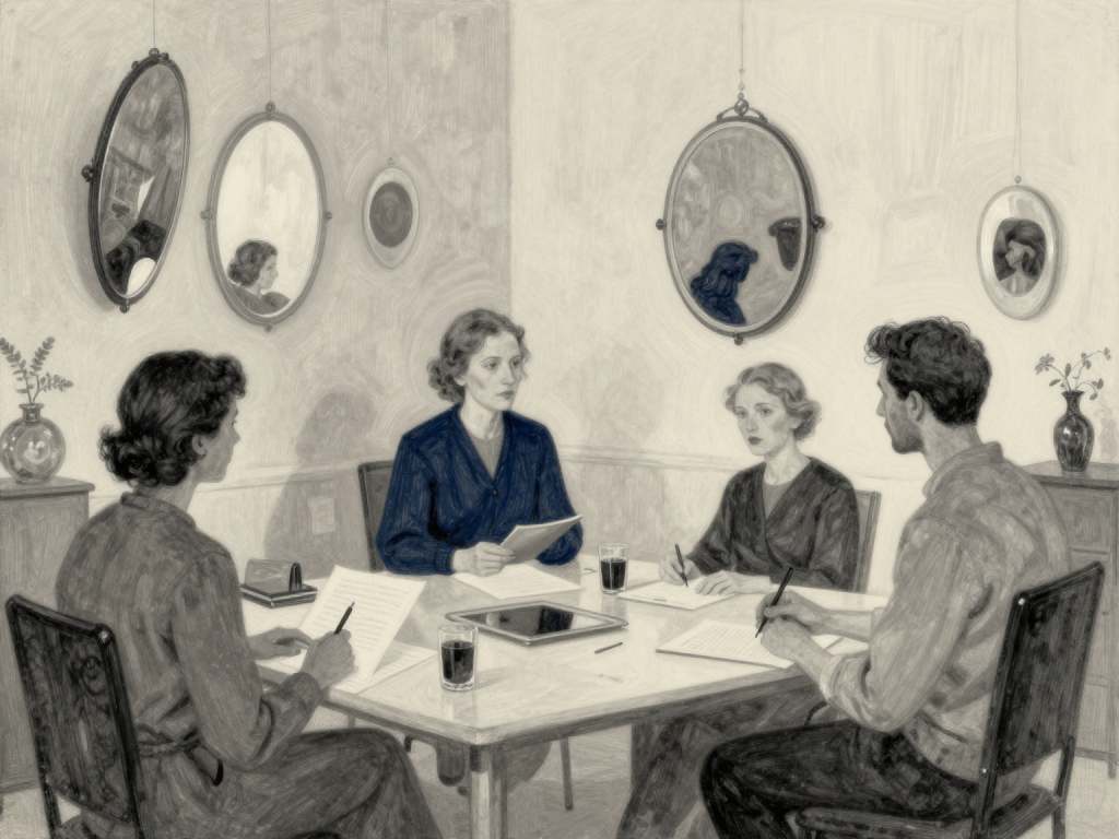 Editorial illustration representing the Lacanian orientation.