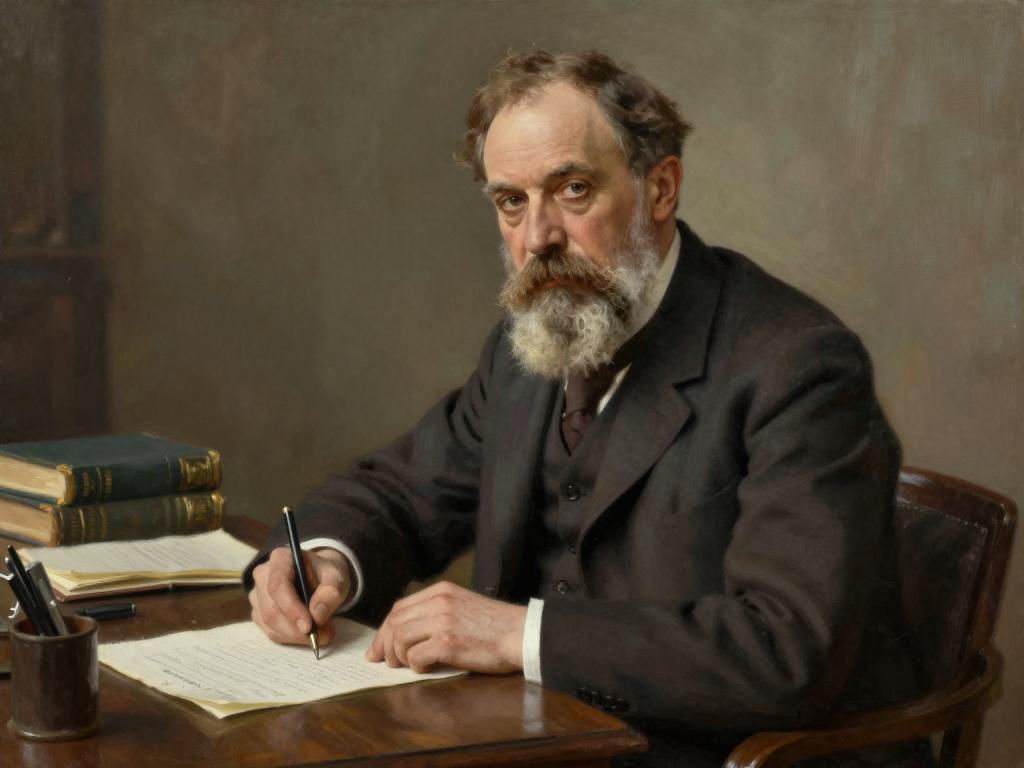 Original editorial portrait inspired by Sigmund Freud.