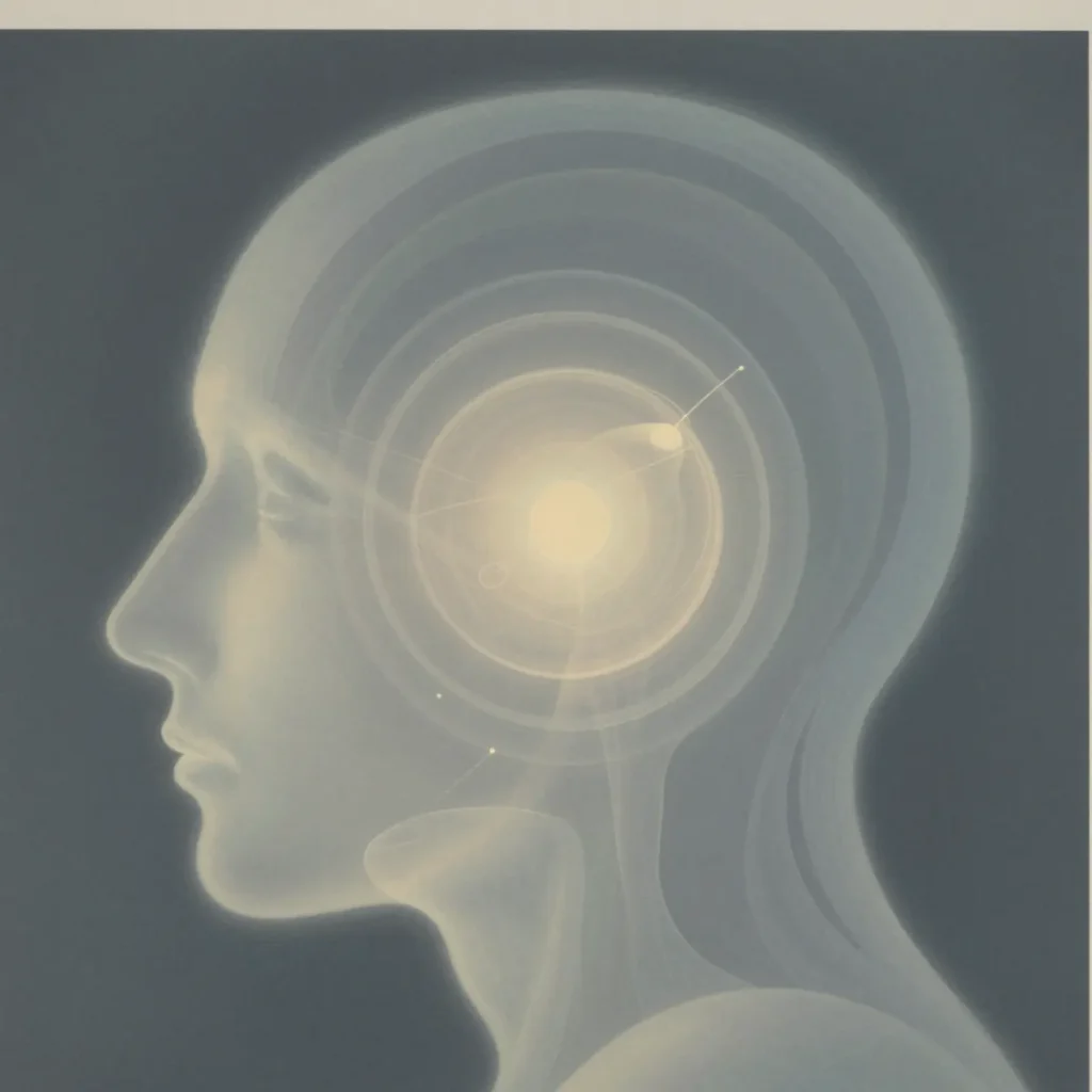 Abstract editorial illustration of connected mental causes and memory traces